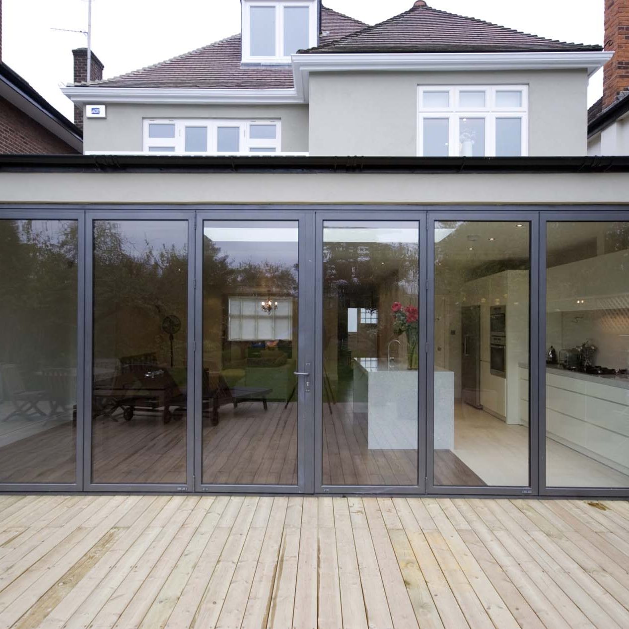 House Extension External Doors Closed